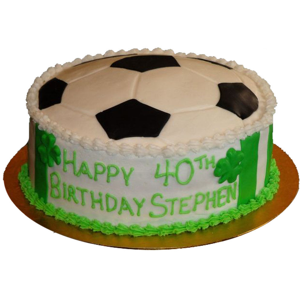 The Cake Story - Soccer themed cake with edible Ronaldo image for Rudro's  10th birthday!! Double chocolate mousse truffle with buttercream icing,  soccer design with whipped cream and dark chocolate ganache. | Facebook
