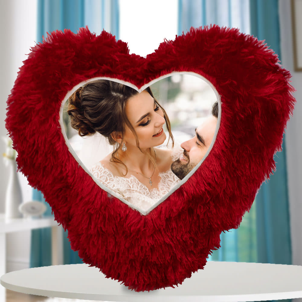 Personalised heart cushion sale