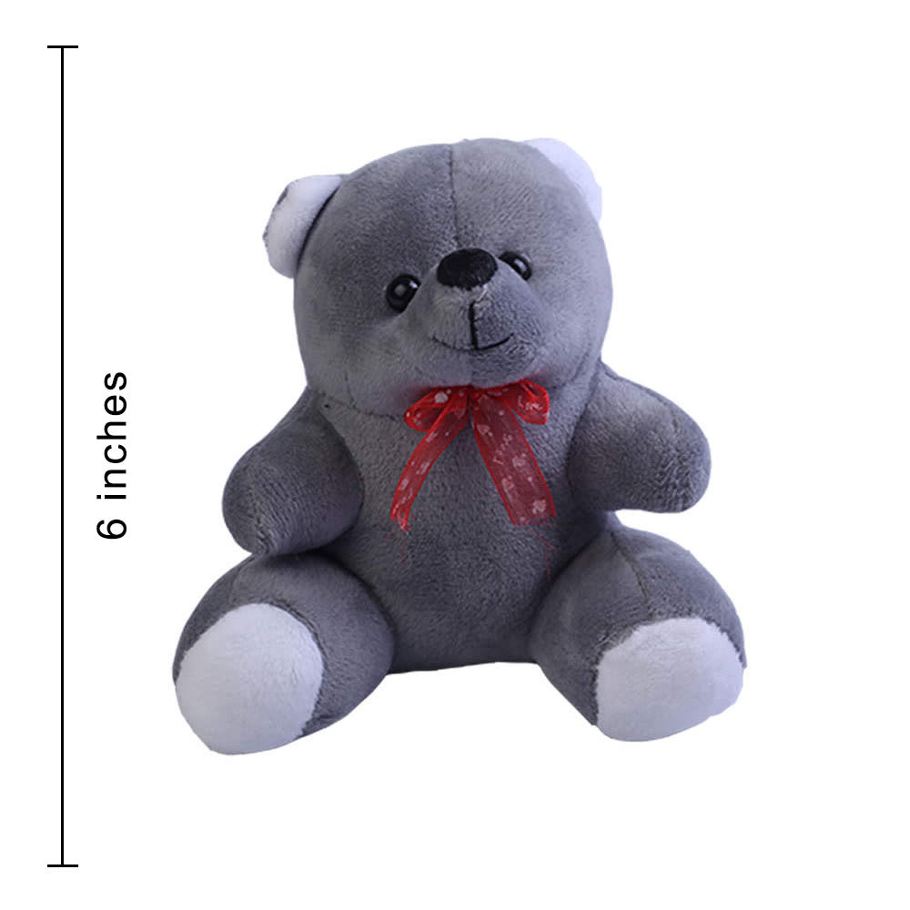 Small grey store teddy bear