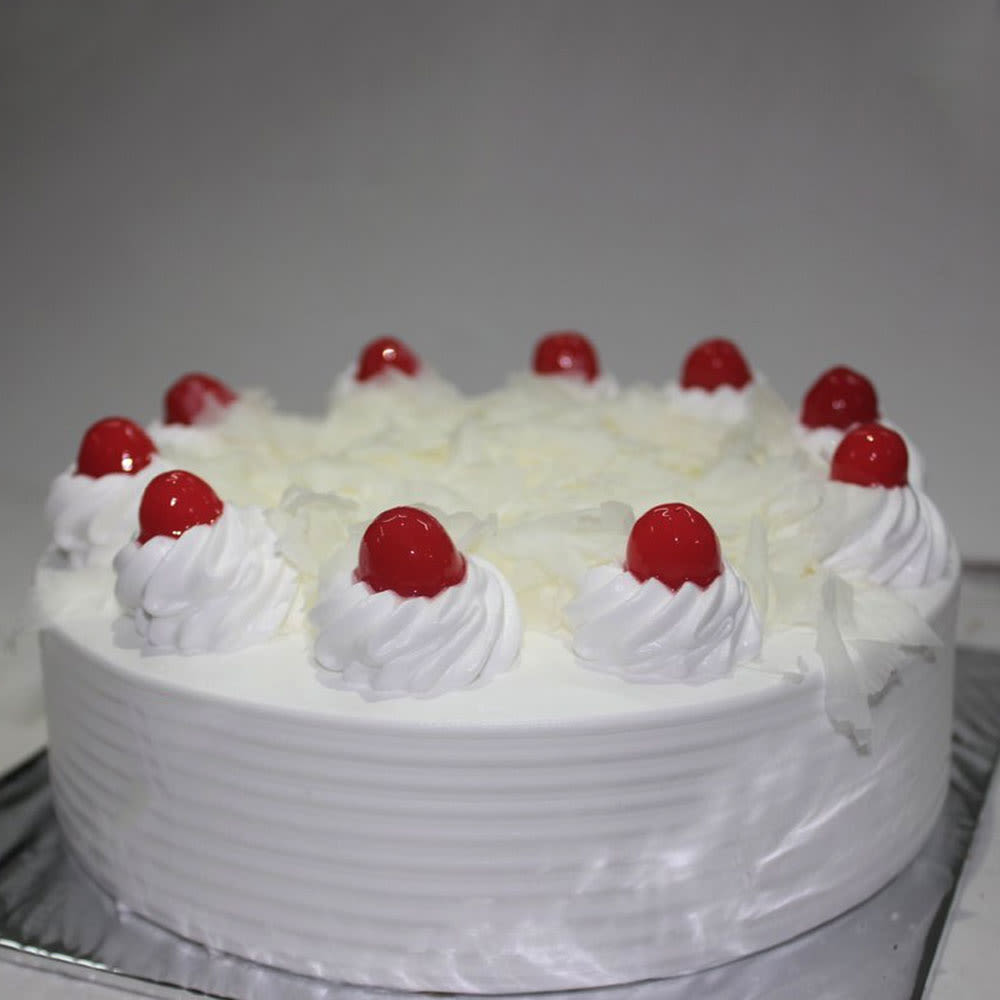 Send Yummy White Forest Cake Online - GAL20-94924 | Giftalove