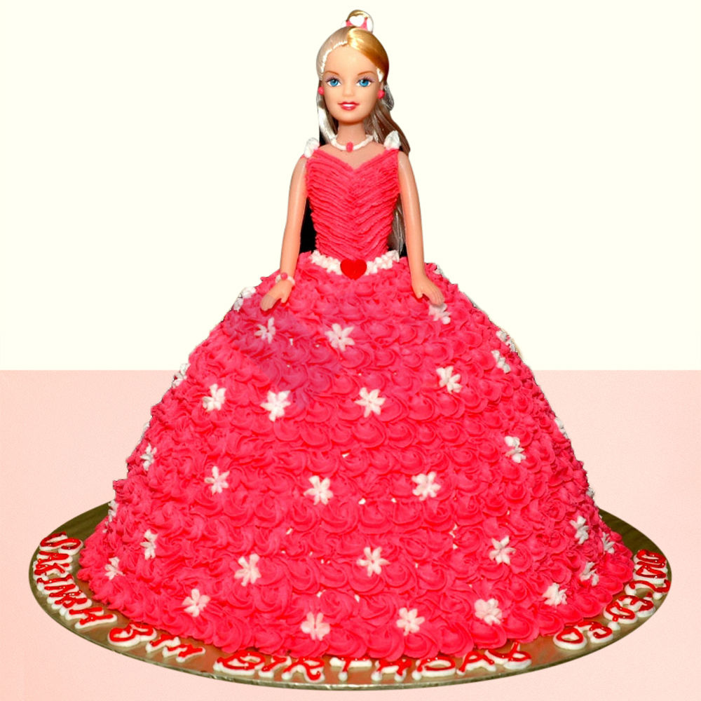 Best Barbie Doll Theme Cake In Ahmedabad | Order Online