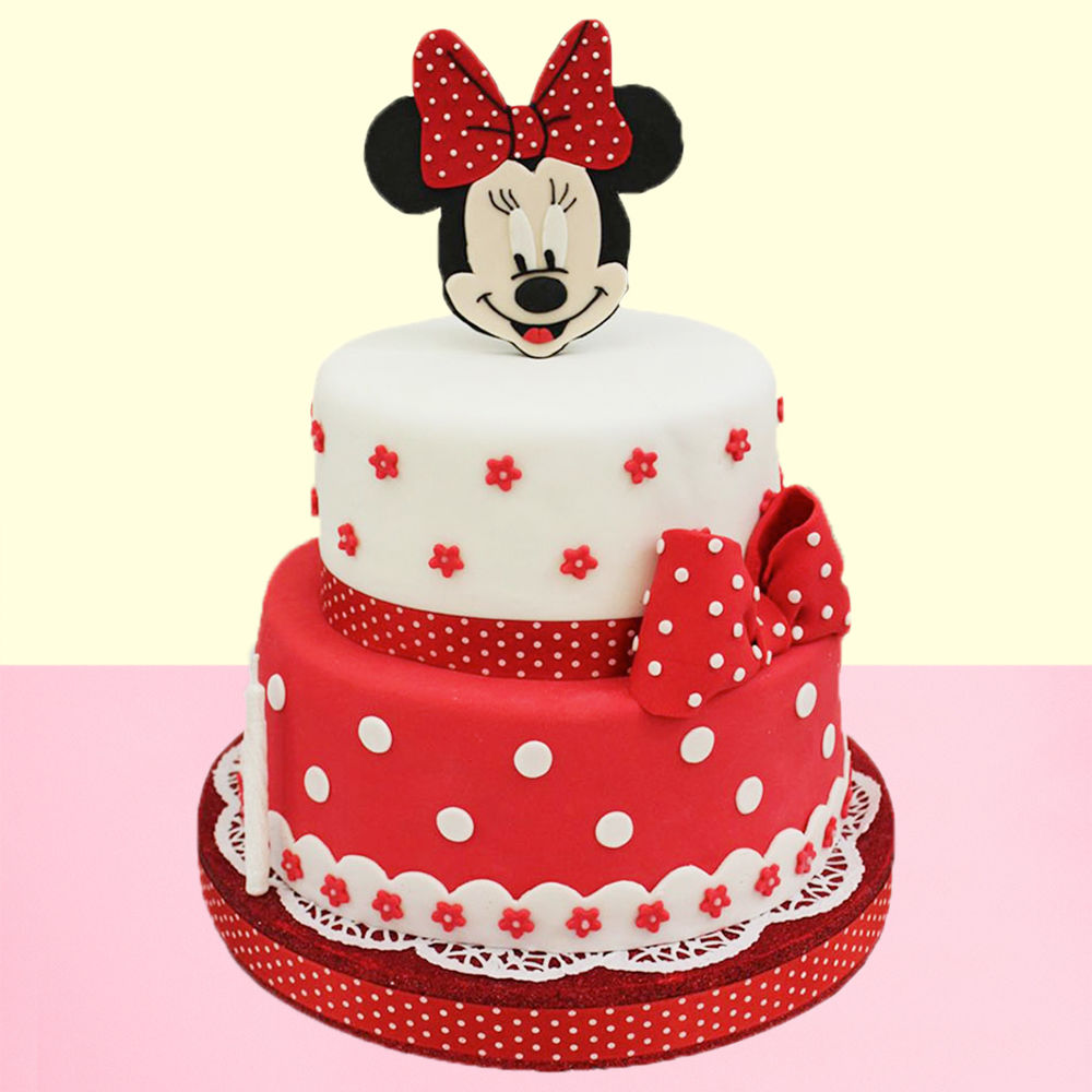 Minnie Mouse Cartoon Cake 