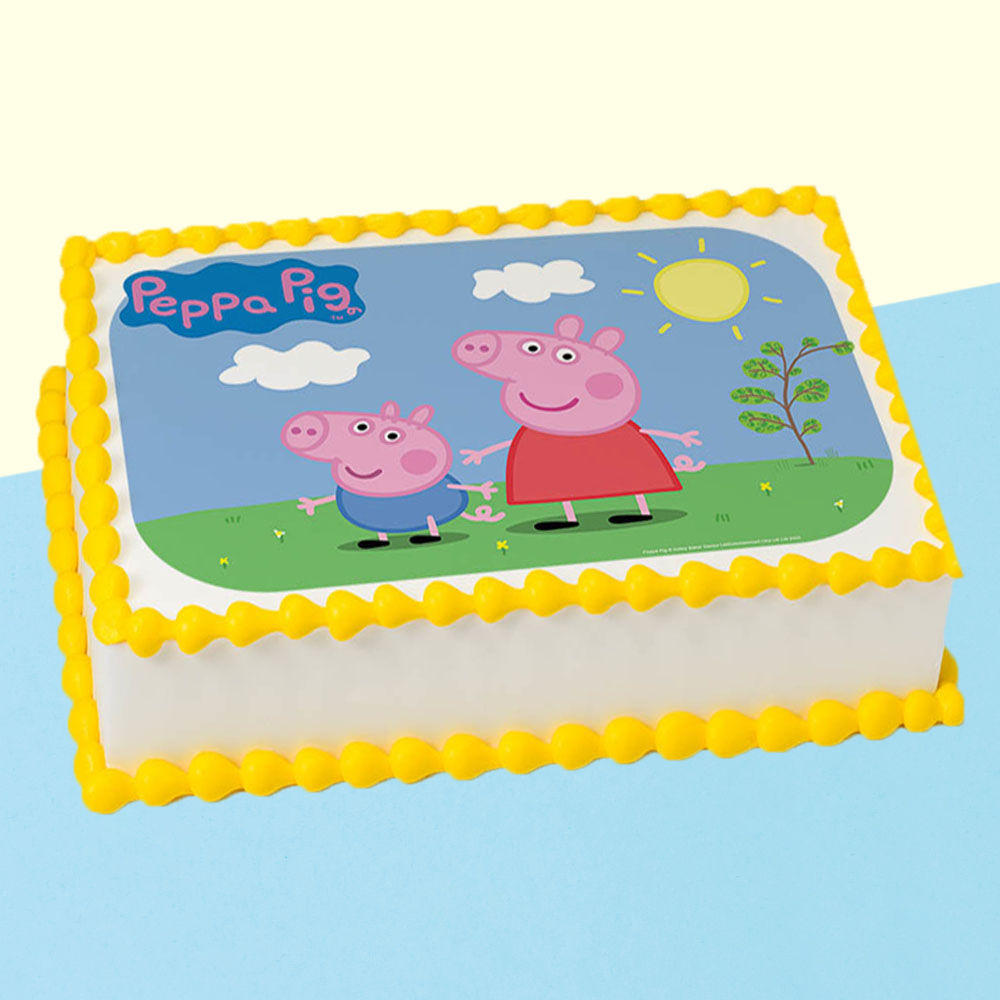 Peppa Pig Photo Cake | Buy, Order or Send Online | Winni | Winni.in