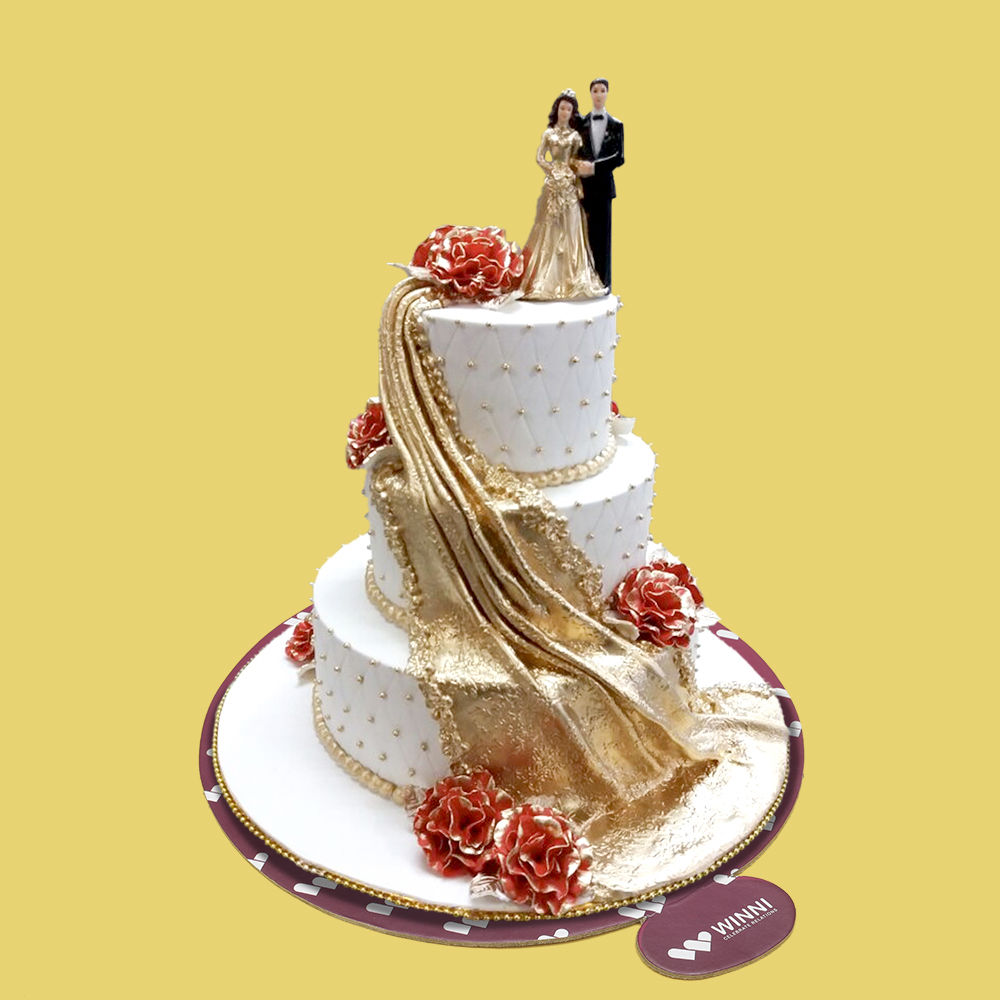 Classy Couple Wedding Cake | Winni