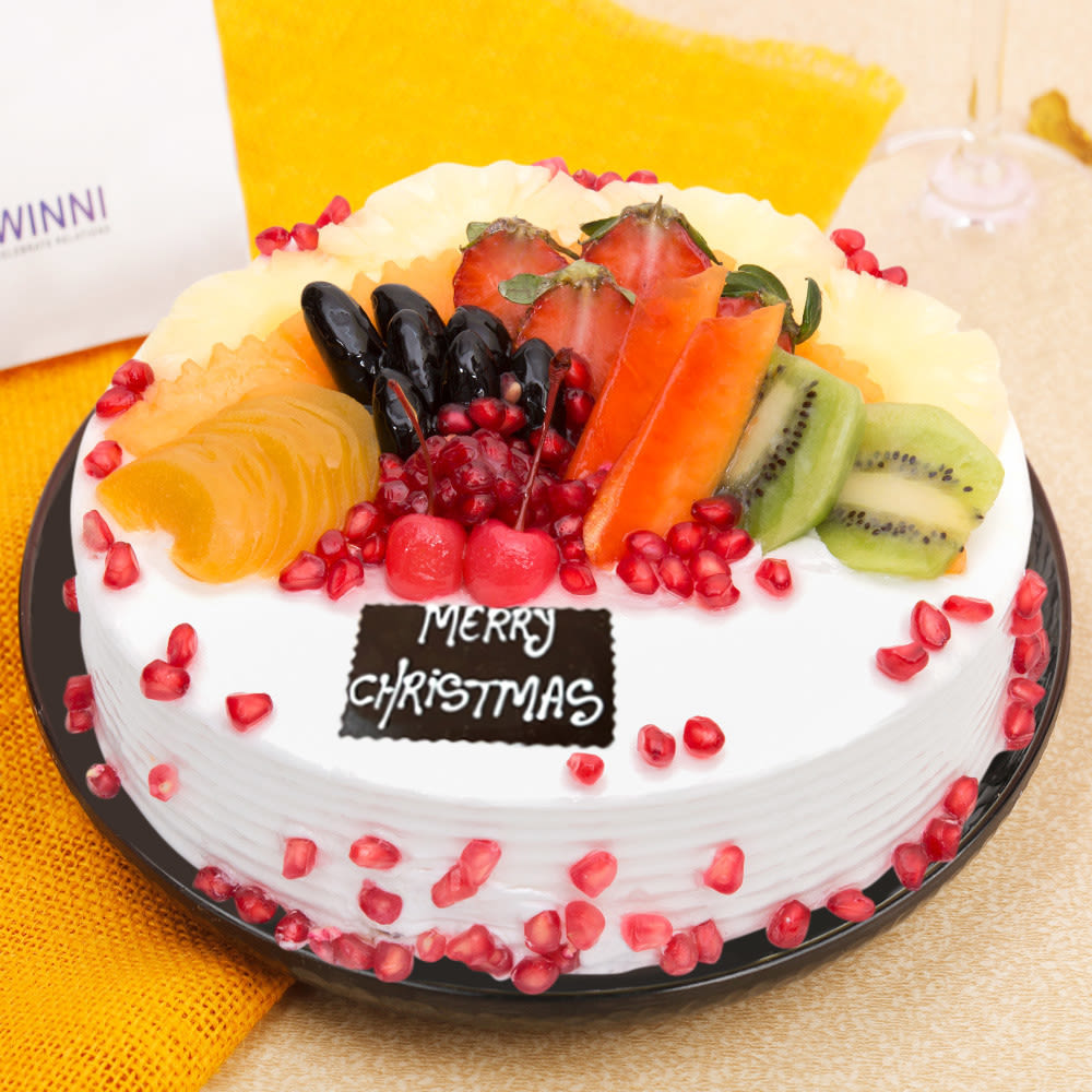 Order Online Fresh Mixed Fruit Christmas Cake From #1 Cake ...