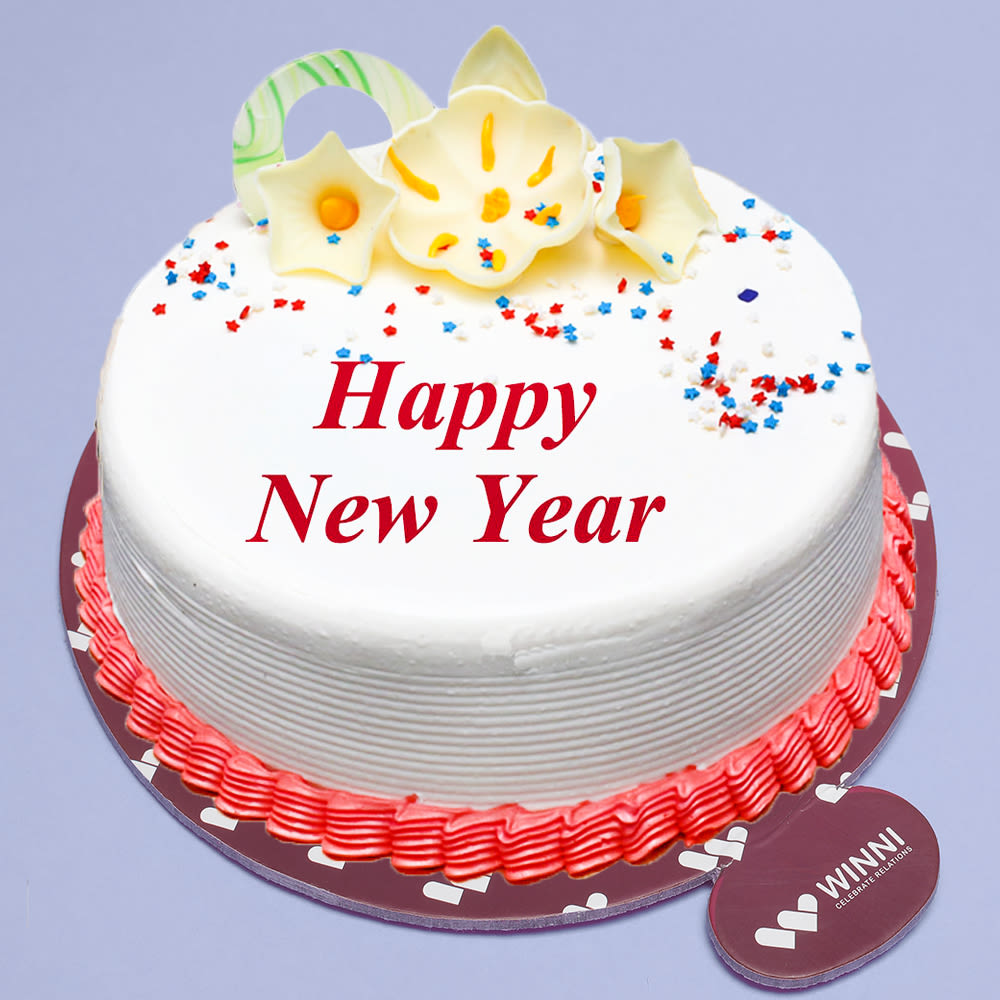 Buy/Send Happy New Year Cake Online- Winni | Winni.in