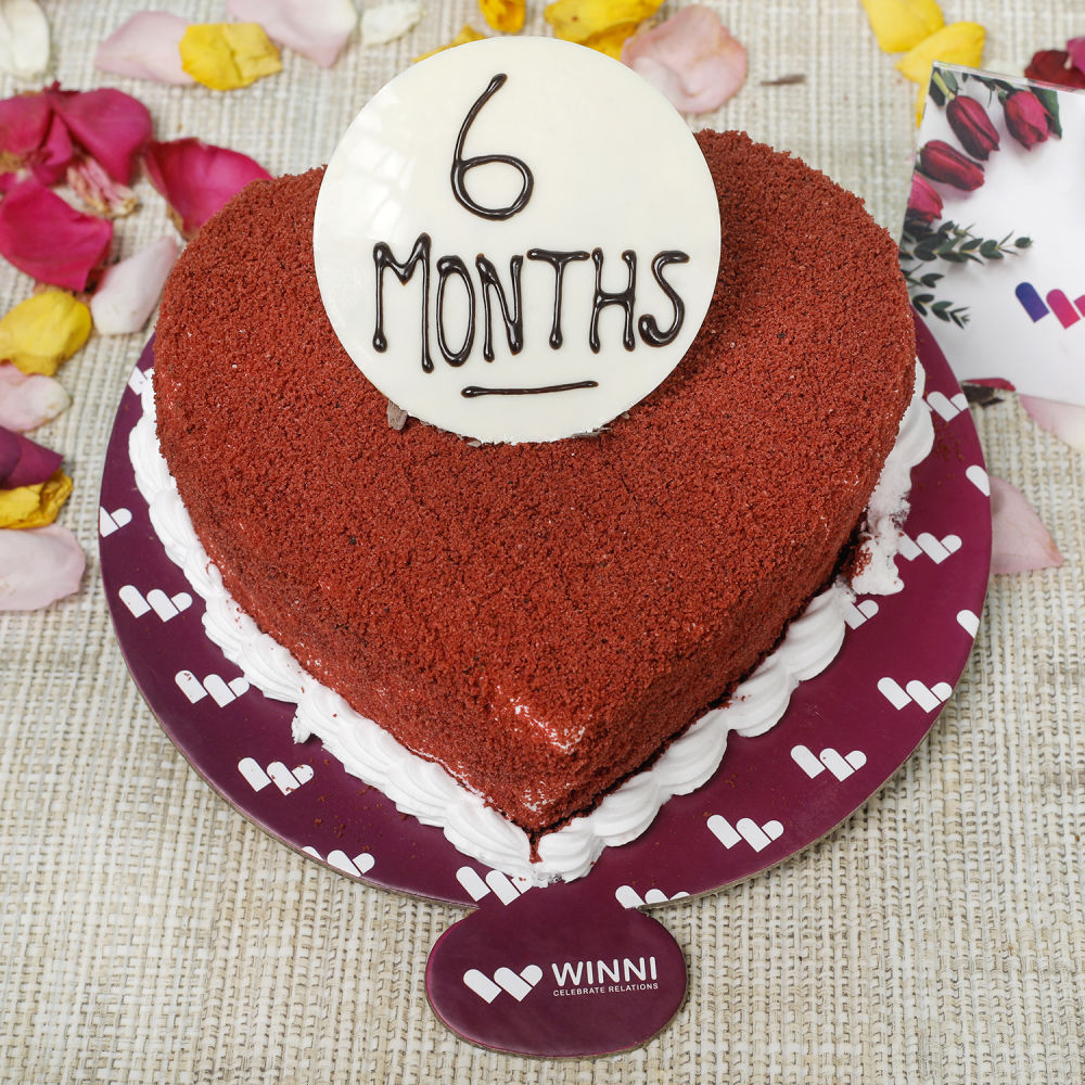 6 Months Anniversary Cake Online | YummyCake