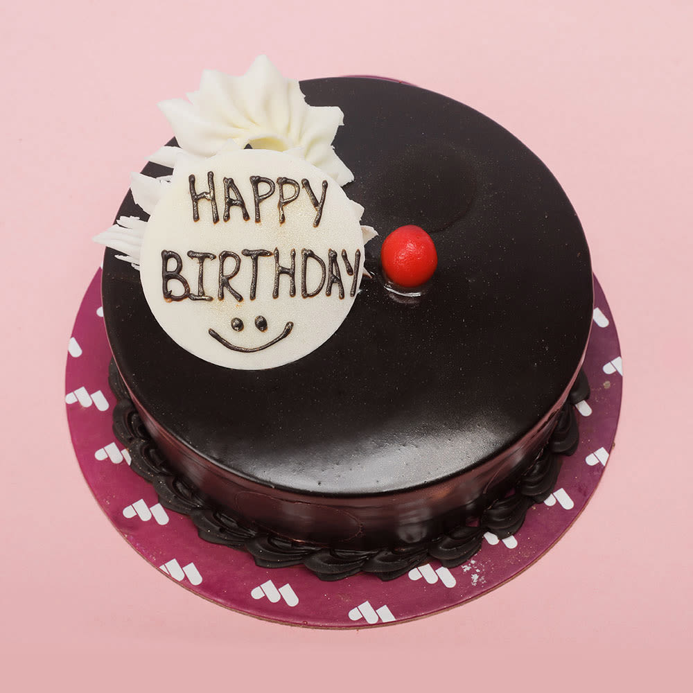 Shop for Fresh Licious Dark Chocolate Heart Anniversary Photo Cake online -  Malout