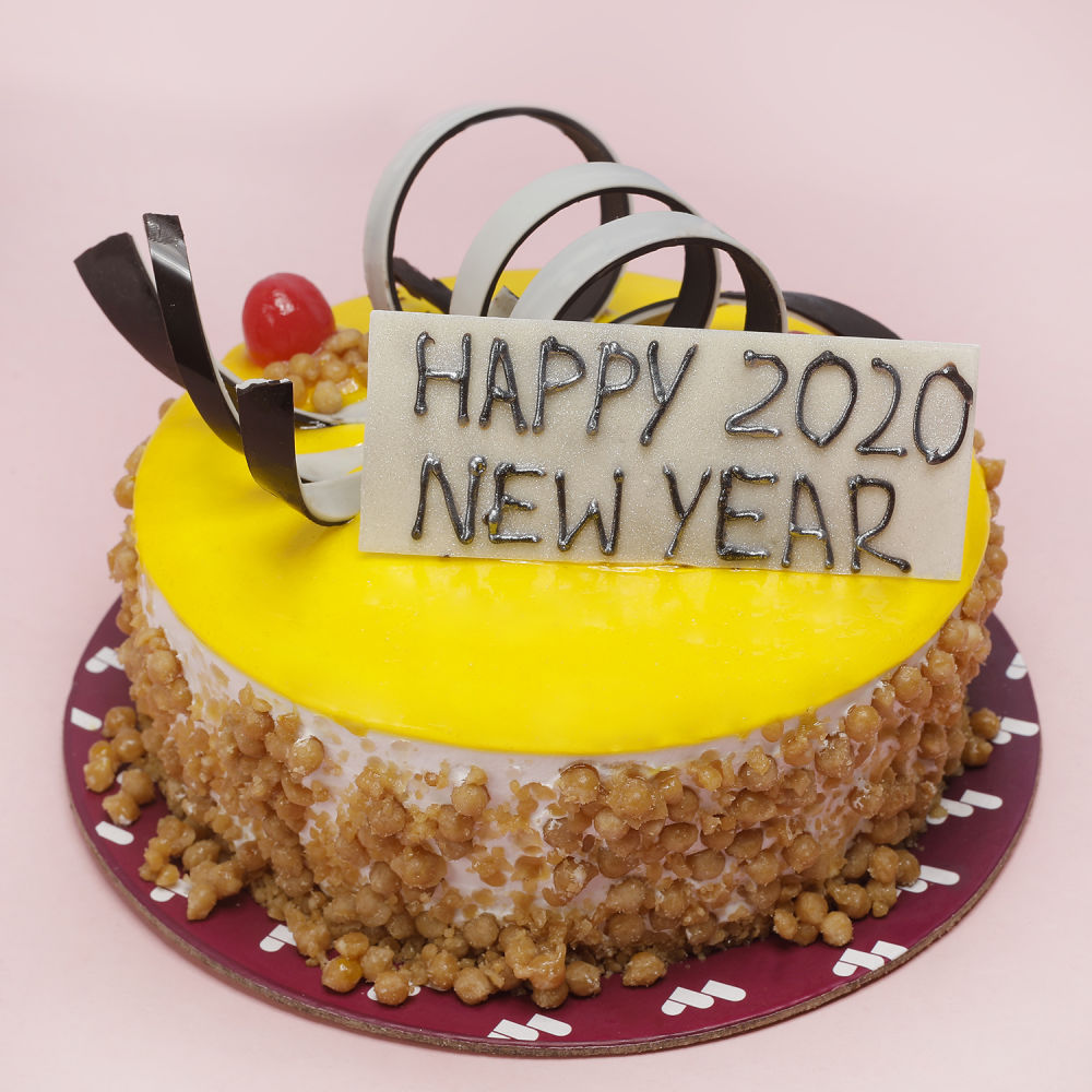 New Year Cake Design ( Send Cake To India) - Kalpa Florist