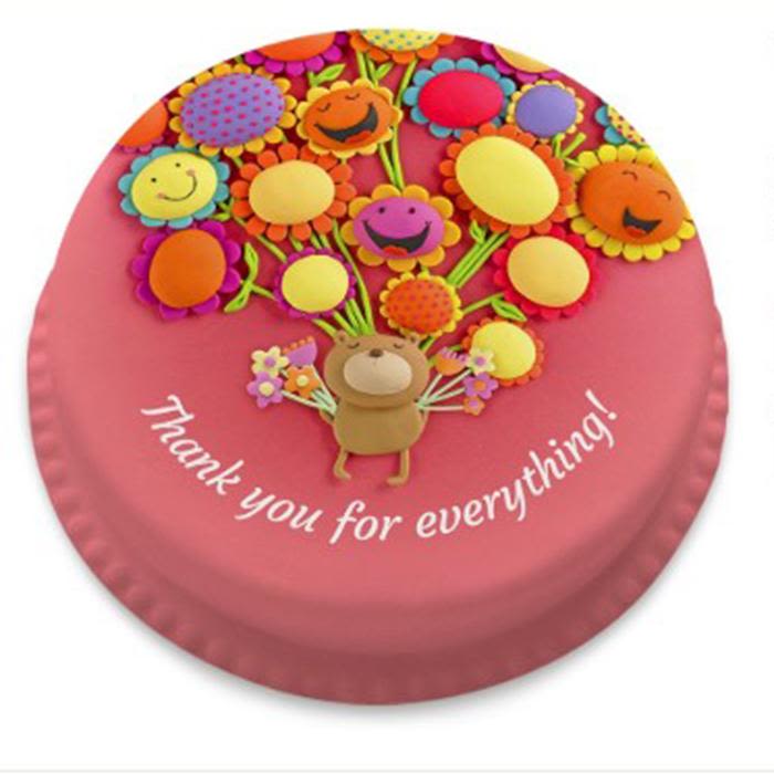 Thank You Wishes Cake 1 Kg : Gift/Send Boss Day Gifts Online HD1114246  |IGP.com