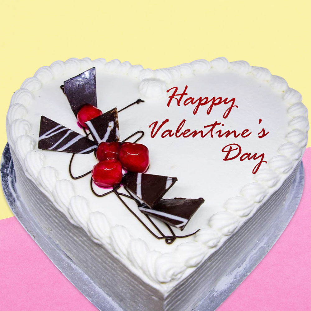 Buy/Send Valentine Special Vanilla Heart Shape Cake Online- Winni ...