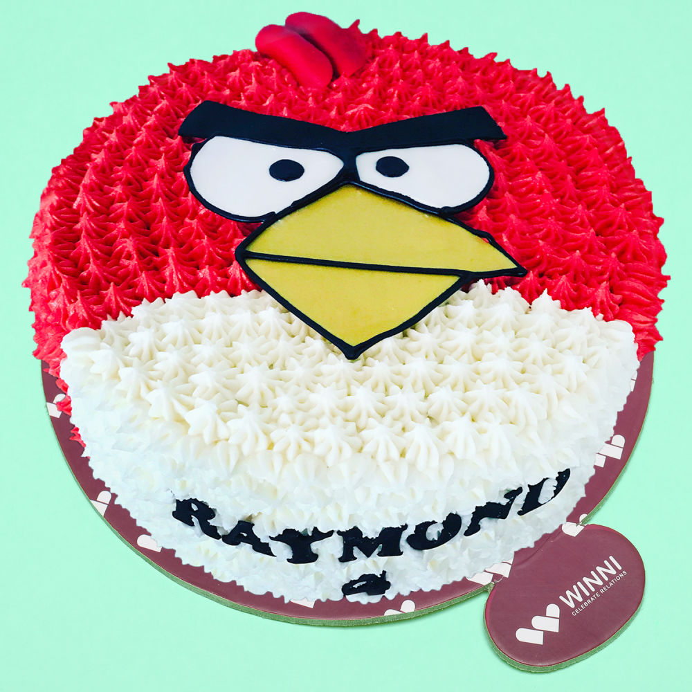 Angry Bird Space cake - Decorated Cake by Joanne Fam - CakesDecor