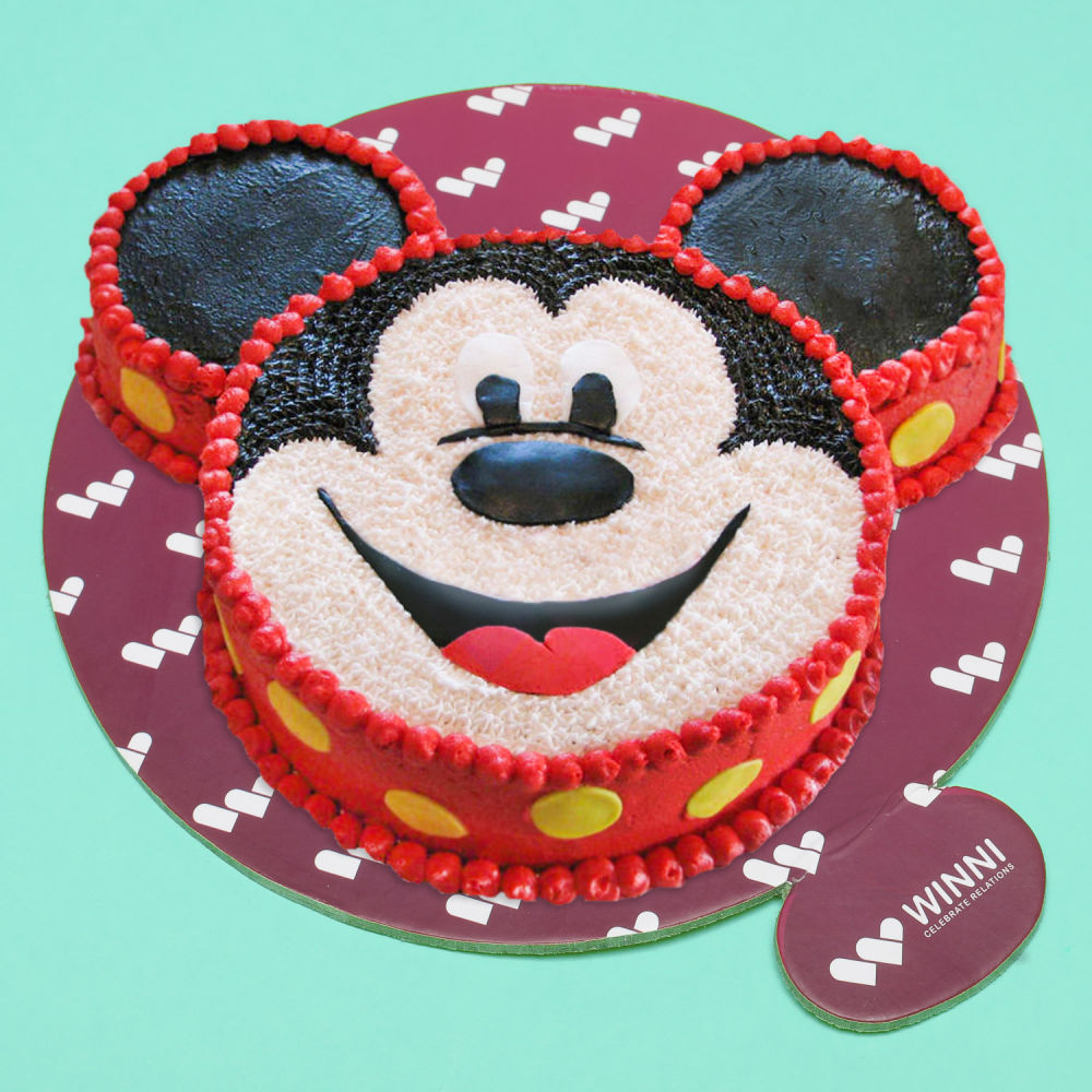 Mickey Mouse Shape Cake | Winni