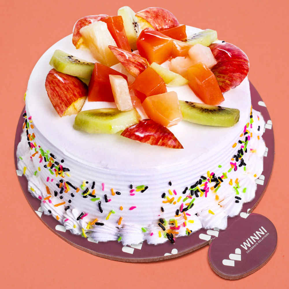 Buy/Send Fresh Fruit Cake Half kg Online- Winni | Winni.in
