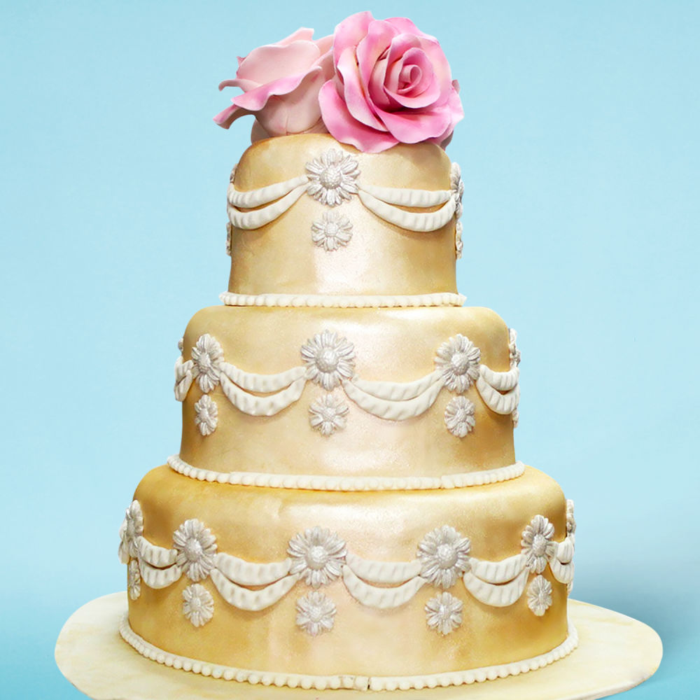 Wedding Cake 3 Tier | Purely From Home