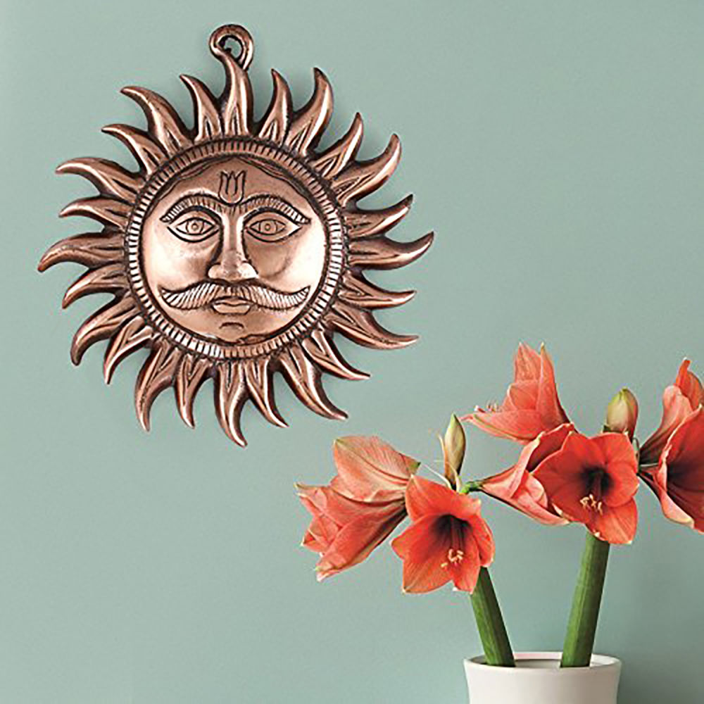 Sun Metal Wall Hanging Sculpture Winni