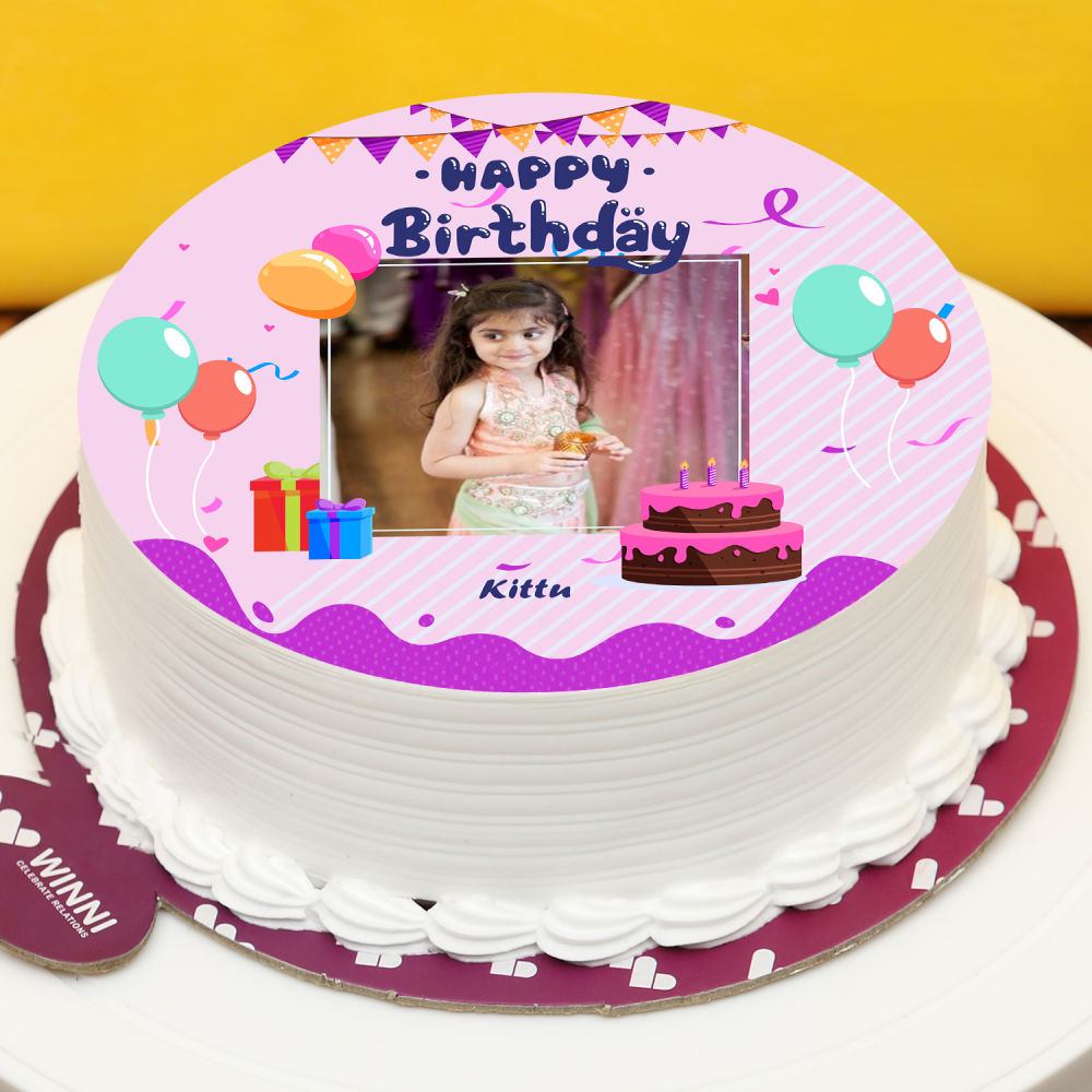 Order Happy Birthday Photo Cake Online | Winni | Winni.in