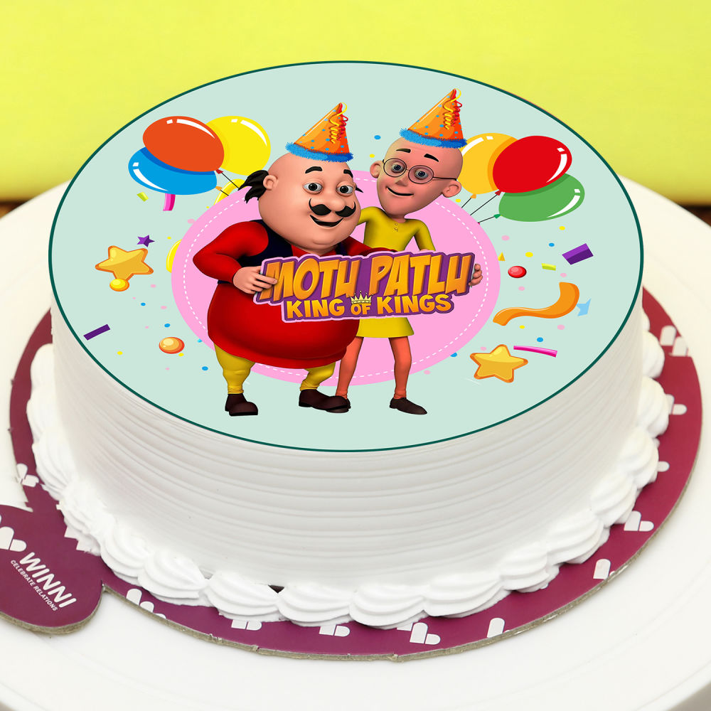 Motu Patlu Cake ( 2 Pound ) - Your Koseli Celebrations