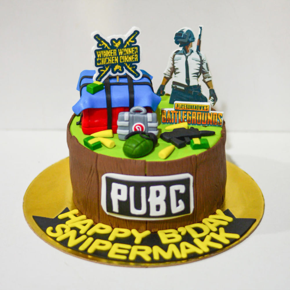 Buy PUBG Battle Hero Poster Cake-HBD Battle Hero Cake