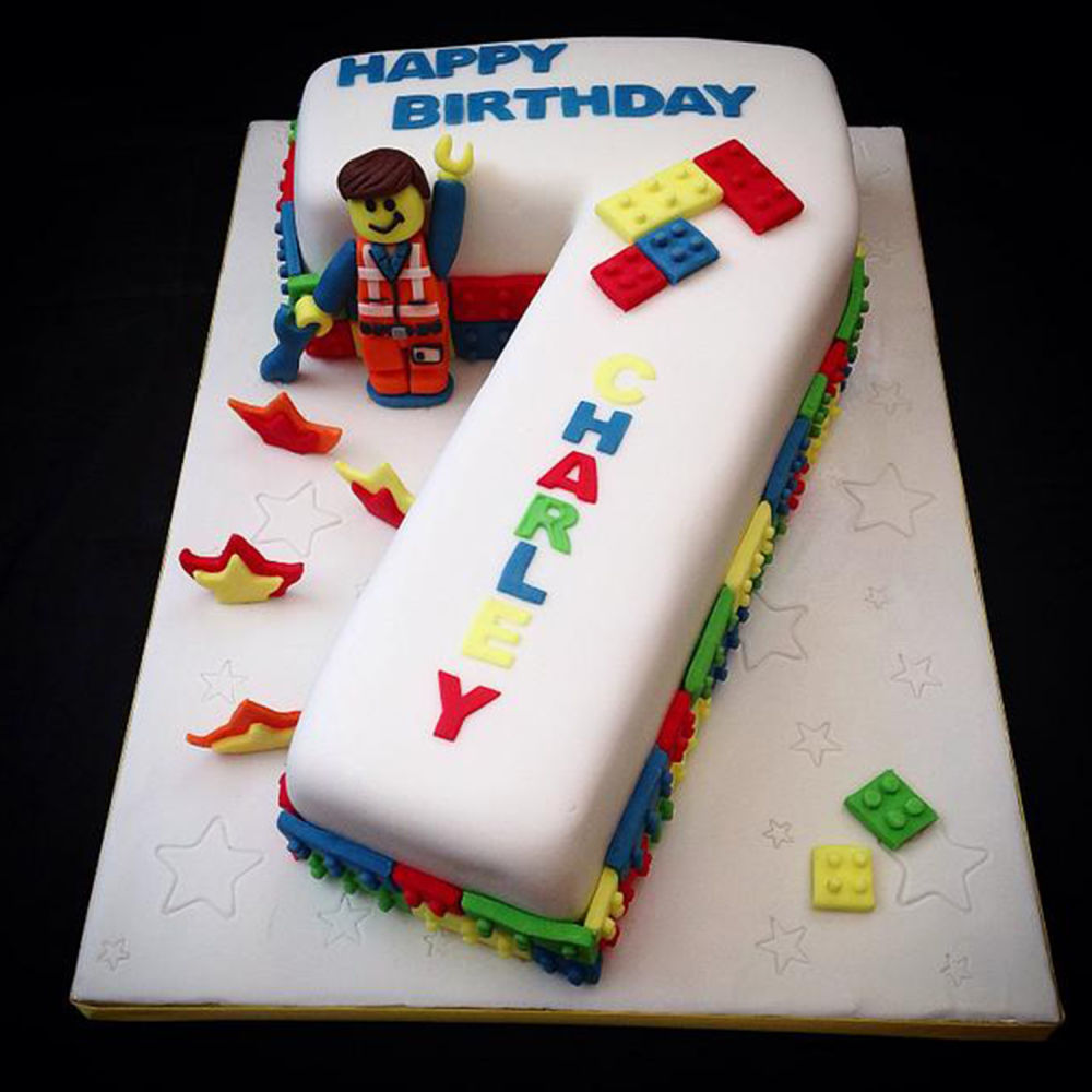 Customized 7th birthday cake - The Baker's Table