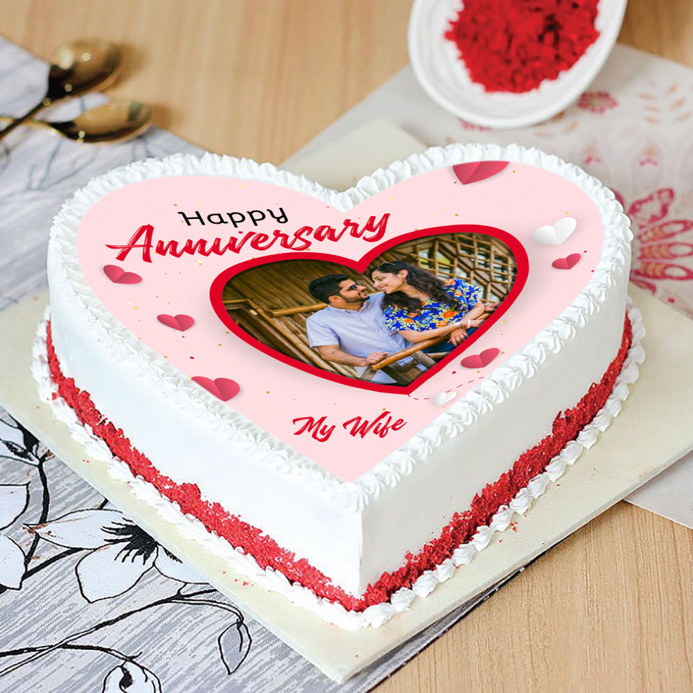 Delightful Anniversary Red velvet Cake | Winni.in