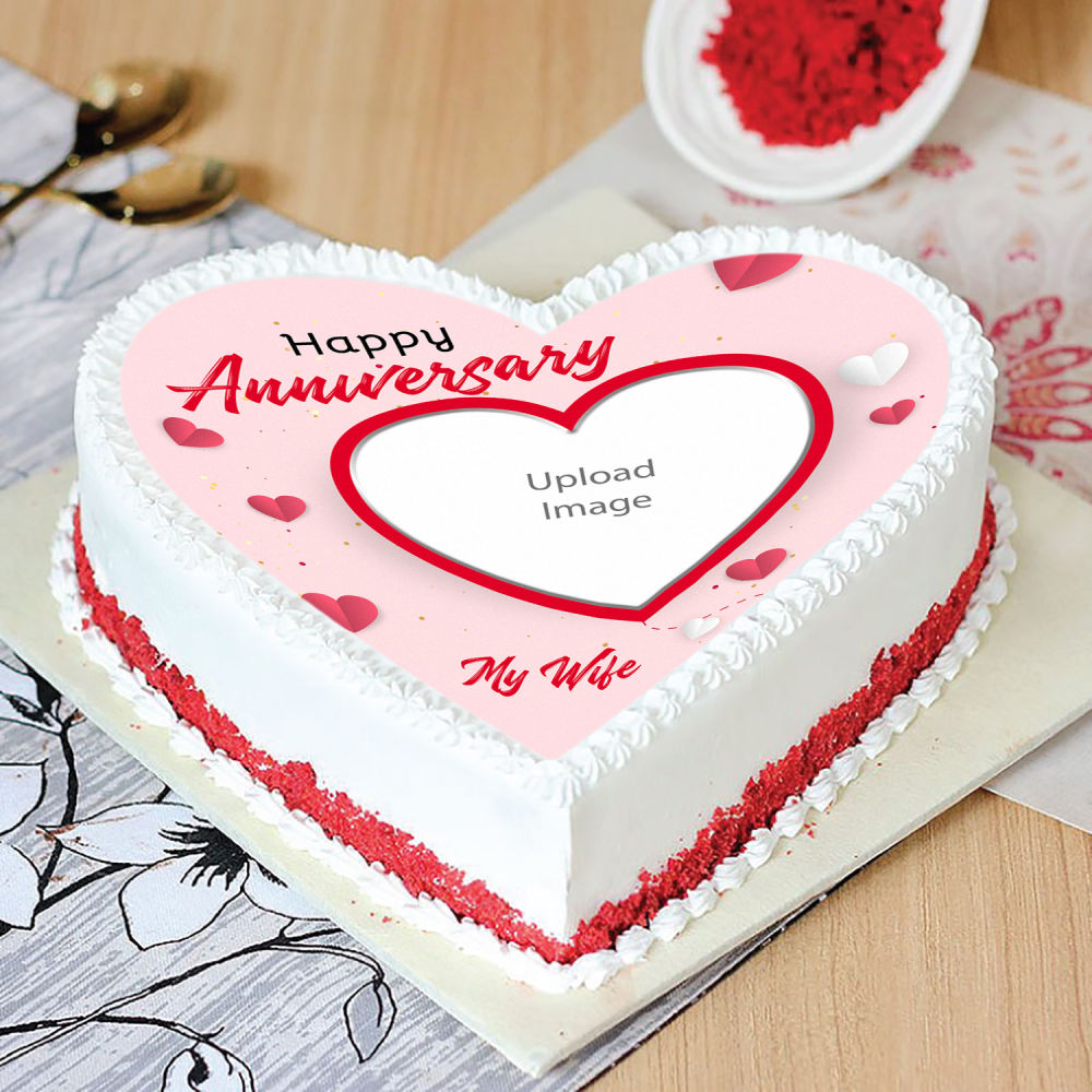 Delightful Anniversary Red velvet Cake | Winni