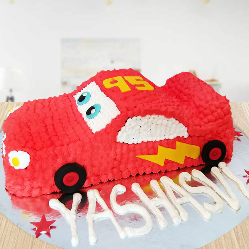 Mcqueen Car Shaped Cake | Winni.in