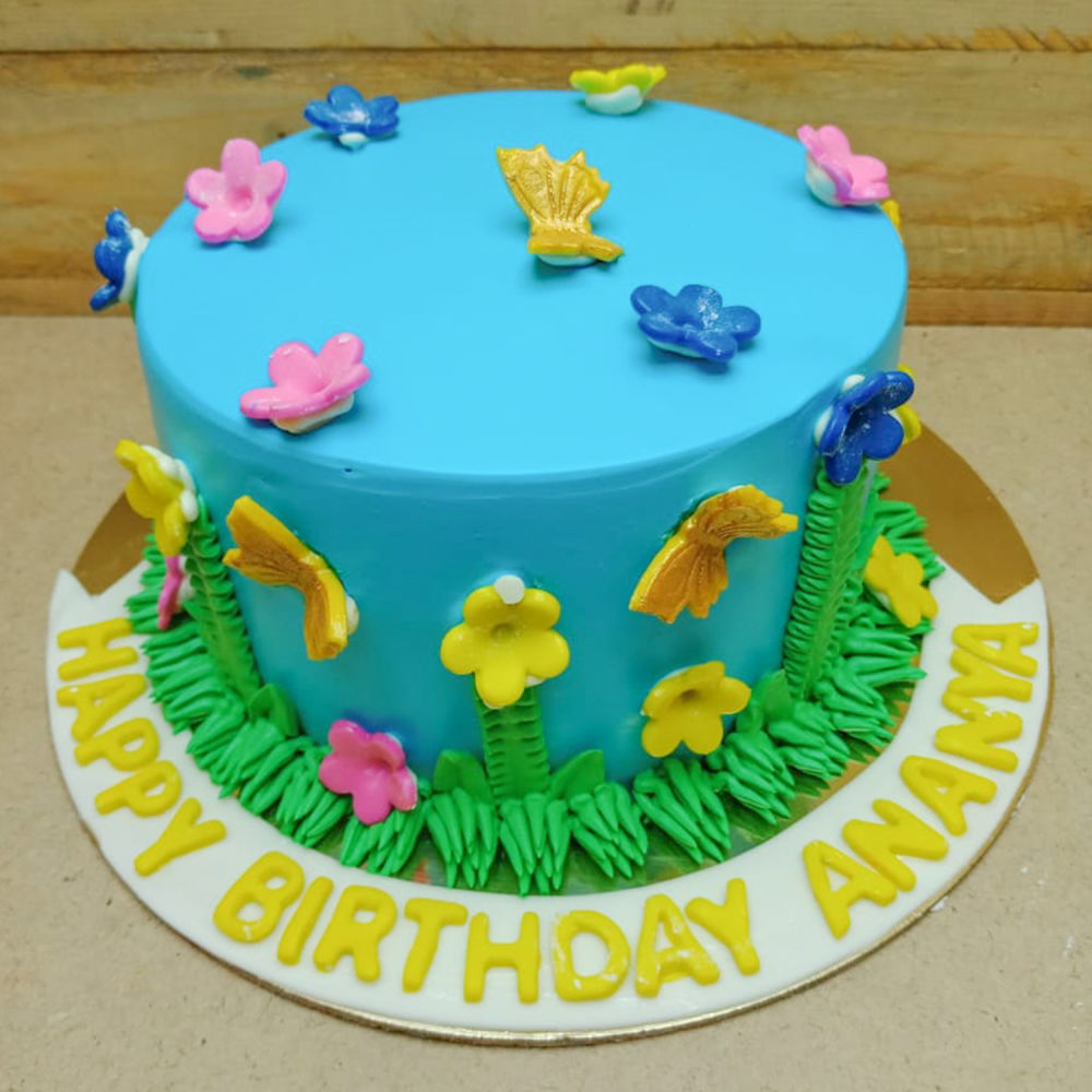 ZOROY Hawaiian Beach Theme Celebration Fondant Customised Cake