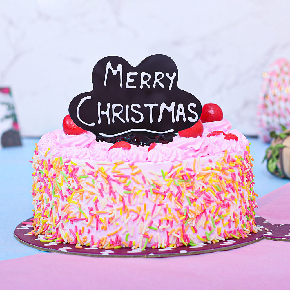Strawberry Merry Christmas Cake | Winni.in