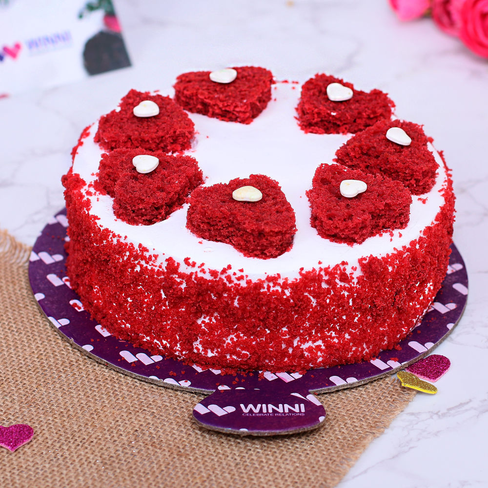 Online Cake Delivery | Vanilla Love You Cake | Winni.in | Winni.in