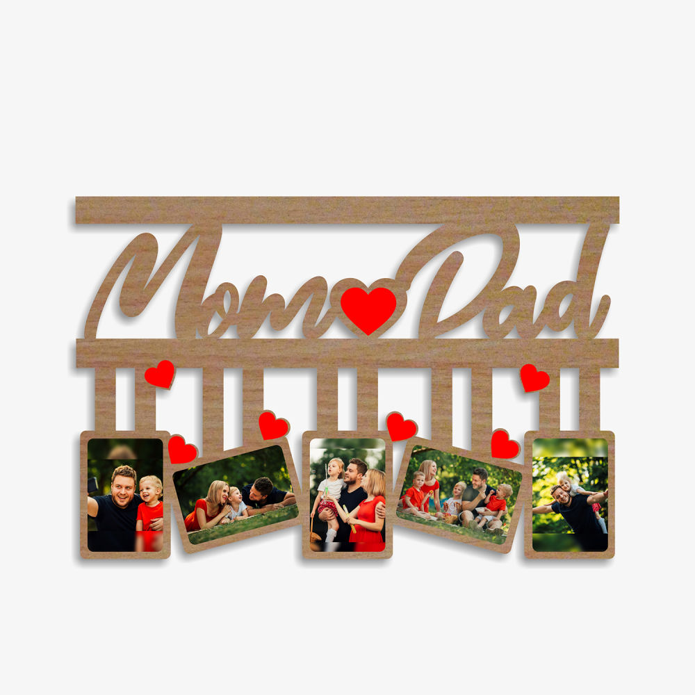 Mom and Dad Photo Frame Winni