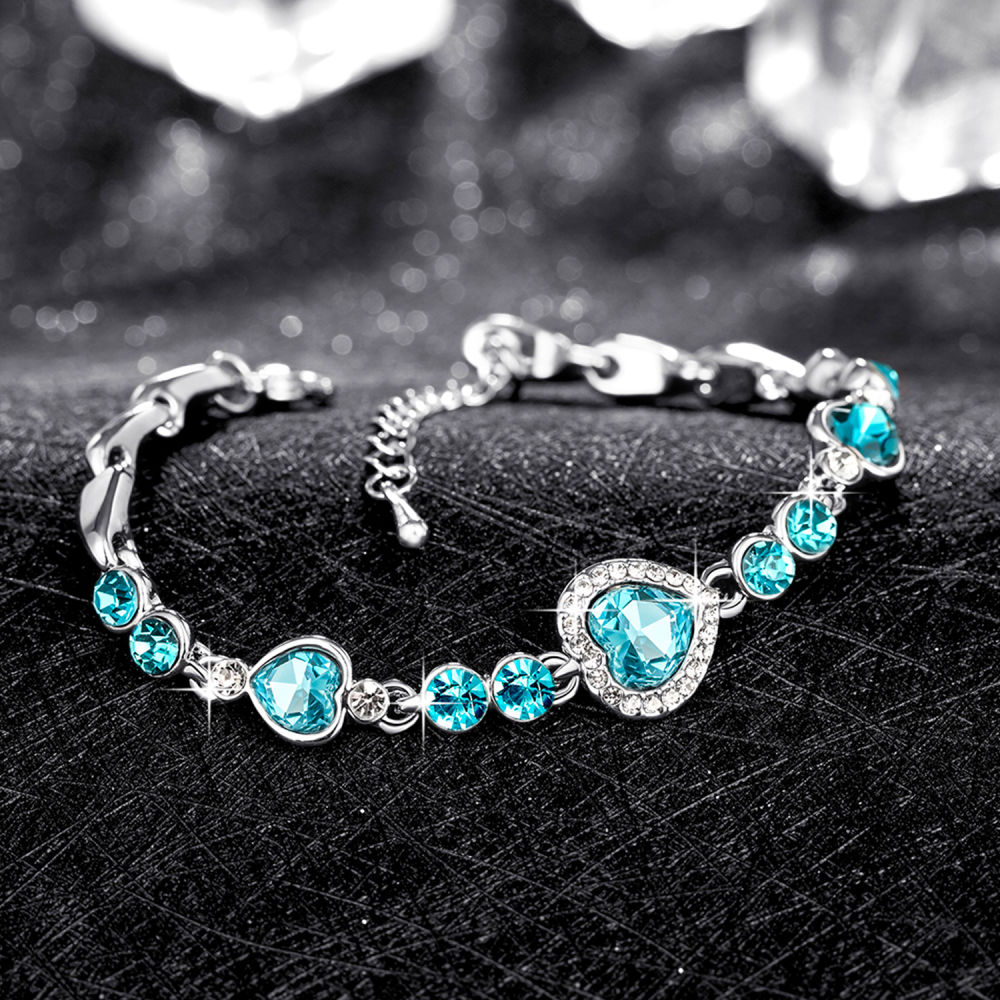 Crystal Stone Beads Magnetic Bracelets for Women & Girls(Pack of 4)