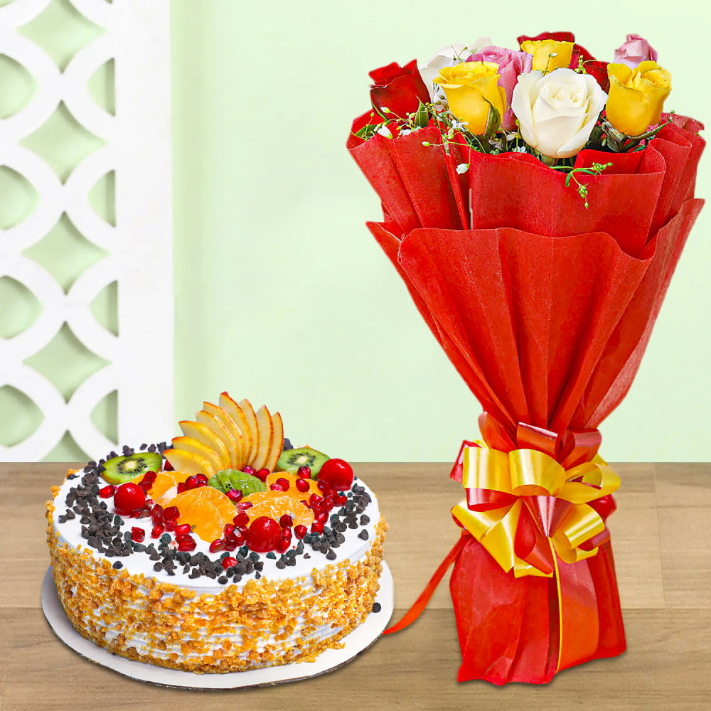 RED ROSE BOUQUET 20 ROSES – Cake Farm
