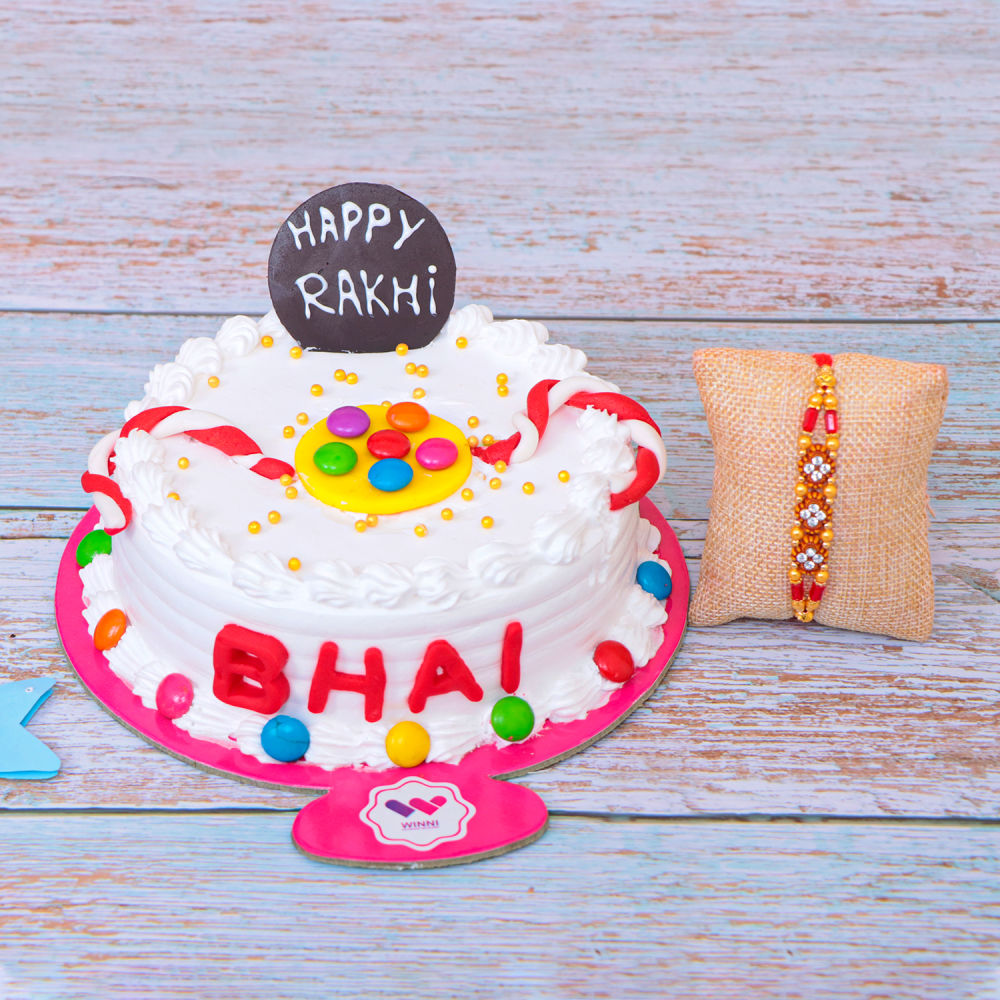 Special Cake for Bhai Dooj Half Kg : Gift/Send Bhaidooj Gifts Online  HD1121133 |IGP.com