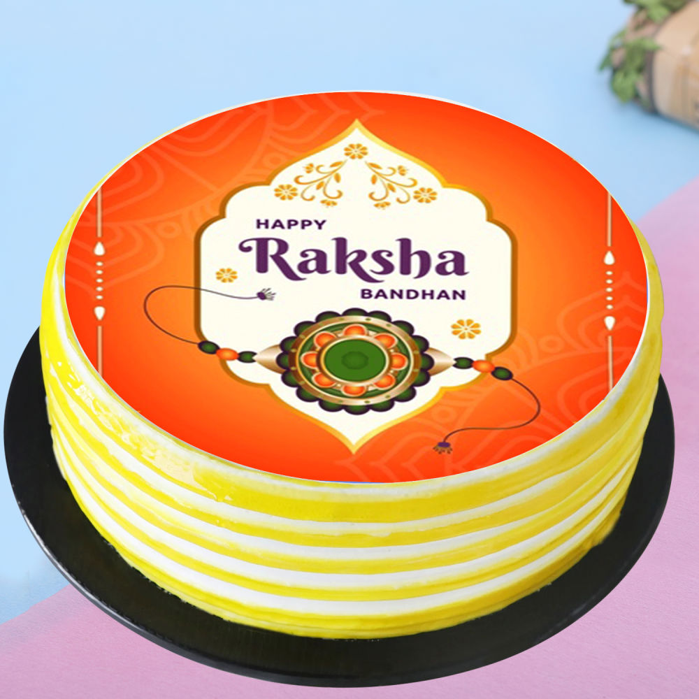 Order Bhaiya Bhabhi Rakhi With Rakhi Photo Cake Combo Online, Price Rs.1195  | FlowerAura