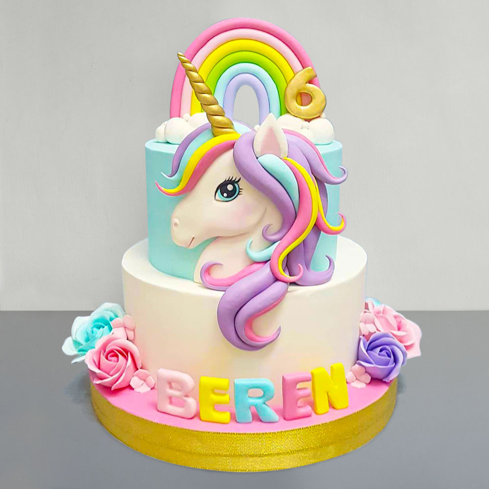 Decorative Colorful Unicorn Cake | Winni.in