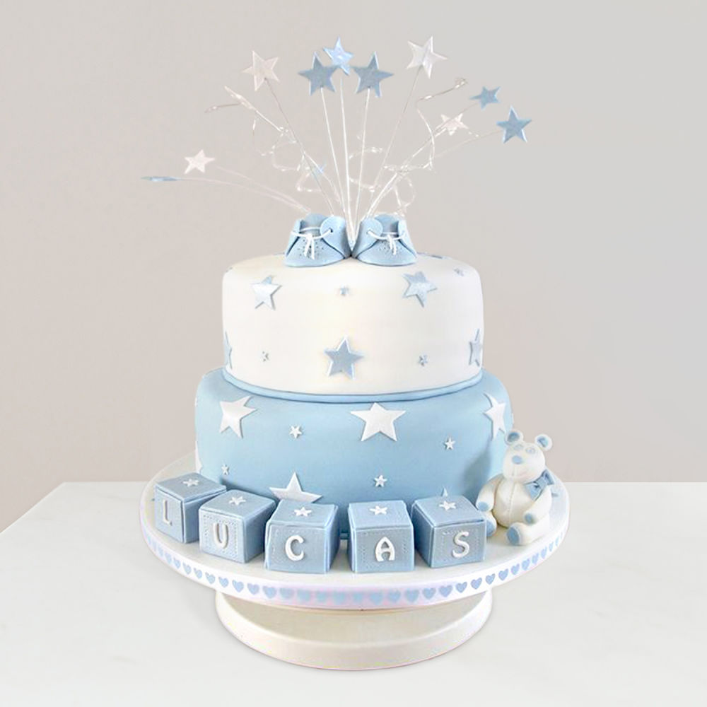 Star Tier Baby Shower Cake | Winni.in