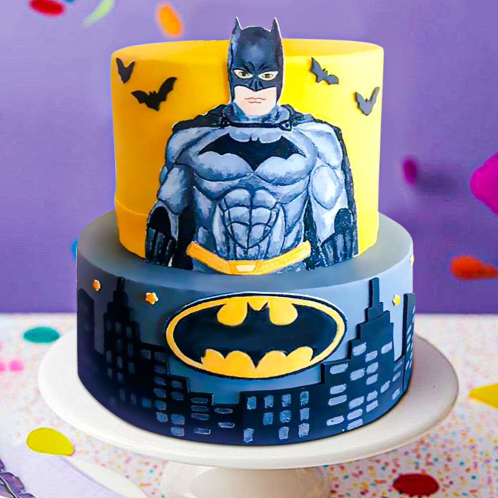 Buy 2 Tier Batman Cake at Best Price & Design | FaridabadCake