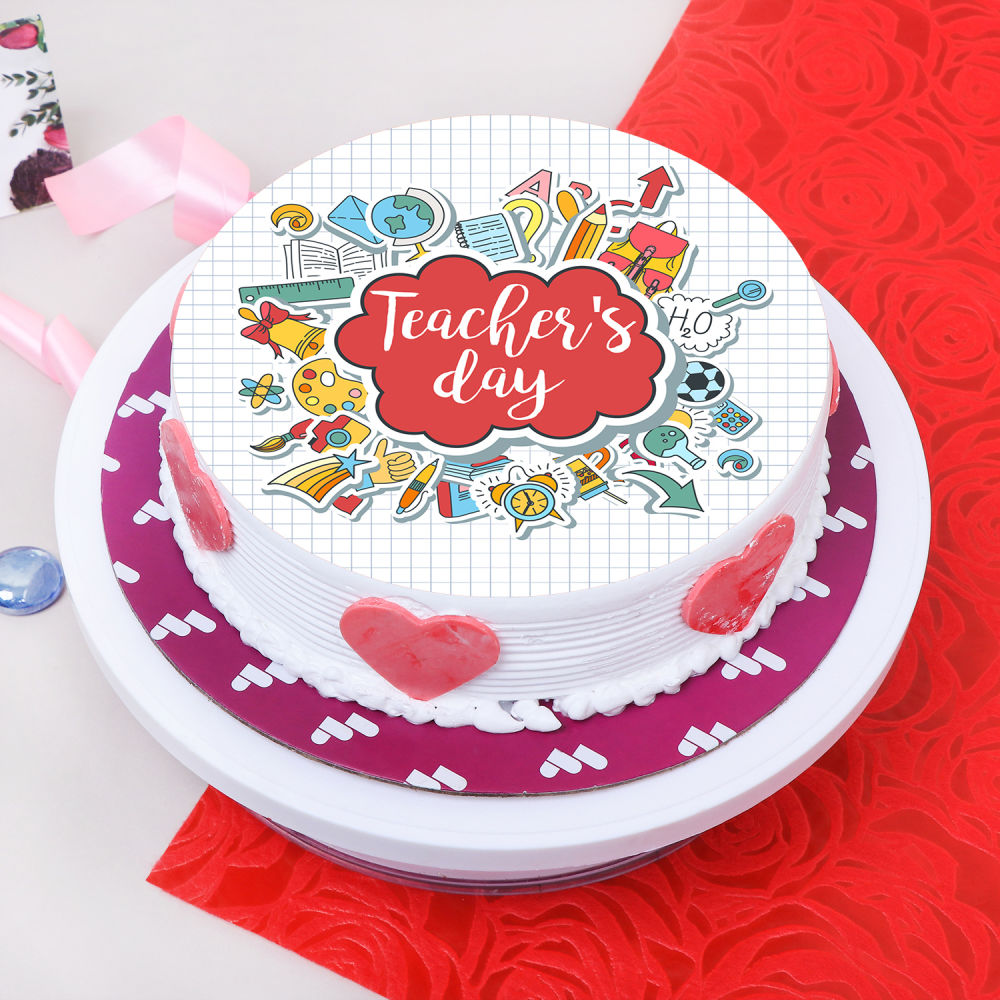 Buy Happy Birthday Teacher Cake Online | FaridabadCake