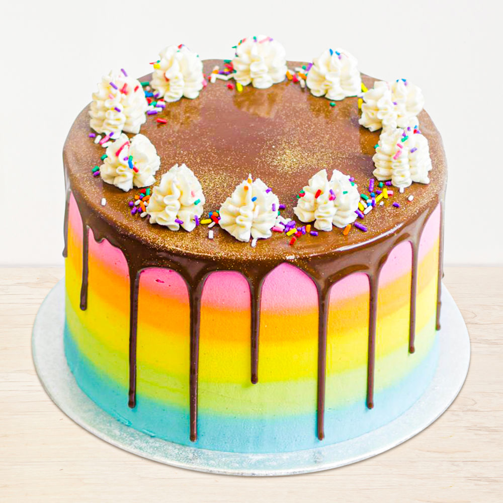 Chocolate Rainbow Sprinkle Cake Recipe