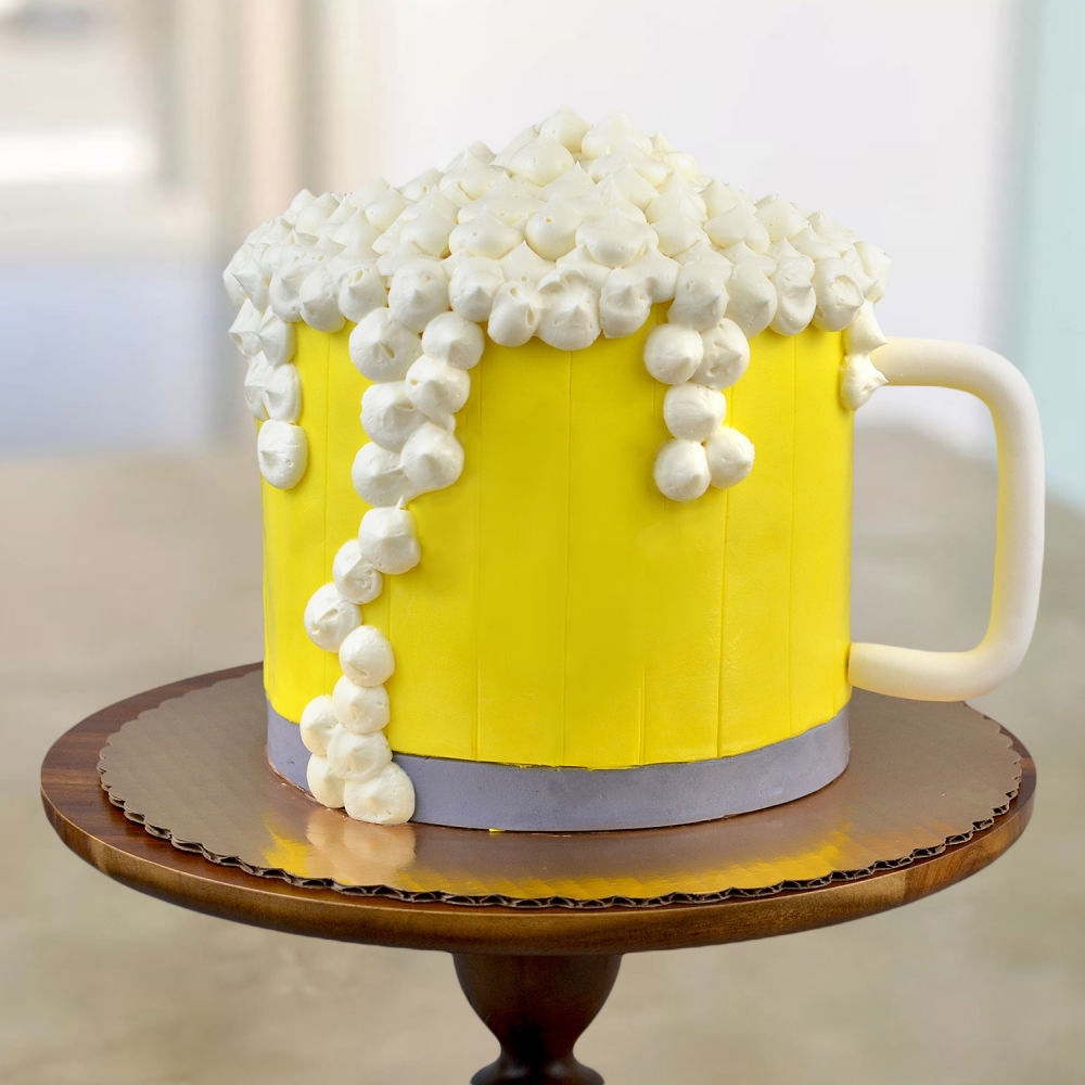 How to make beer mug 3d cake! - YouTube