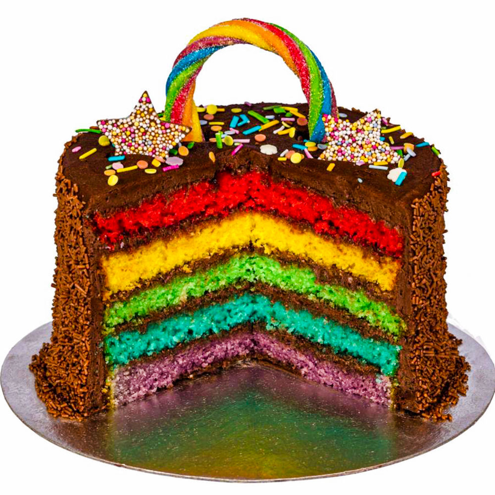 Open Layer Rainbow Cake – Caldera.CAKING