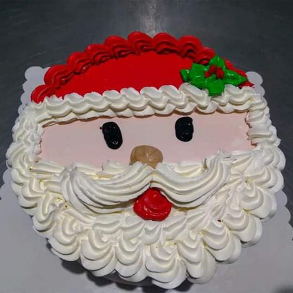 Garnished Santa Claus Merry Christmas Photo Cake to Thiruvananthapuram,  India