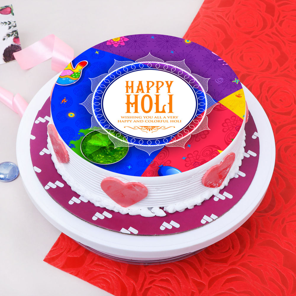 Red Velvet Cakes & more - Bada natkhat hai re krishan kanhaiya Ka kare  Yashoda maiya haan Holi festival theme cake #holi #holifestival #color  #colorful #colors #colours #colourful #pichkari #india #indian #festival #
