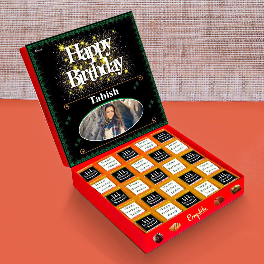 Happy Birthday Personalised Chocolate Box 30 Pcs macau | Gift Happy Birthday  Personalised Chocolate Box 30 Pcs- FNP