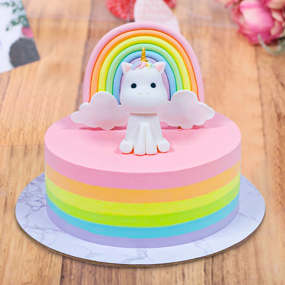 MandasCakes - How precious is this pastel rainbow unicorn cake?  #unicorncake #rainbowcake #rainbowunicorncake #pastelcake #softcolours  #preciouscake #bakels #pettinice #fondant #nzcakes #aucklandcakes  #cakesofinstagram | Facebook