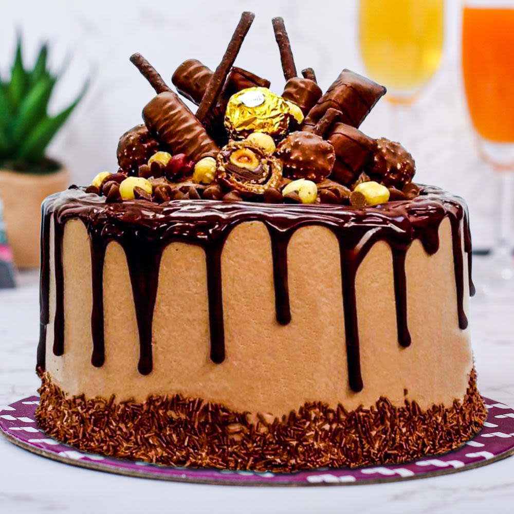 Ferrero Rocher Cake- Order Online Ferrero Rocher Cake @ Flavoursguru