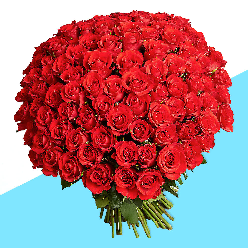 Beautiful 100 Red Roses Bouquet | Winni