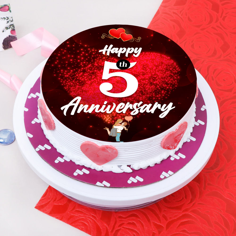 Send happy anniversary cake for husband online by GiftJaipur in Rajasthan
