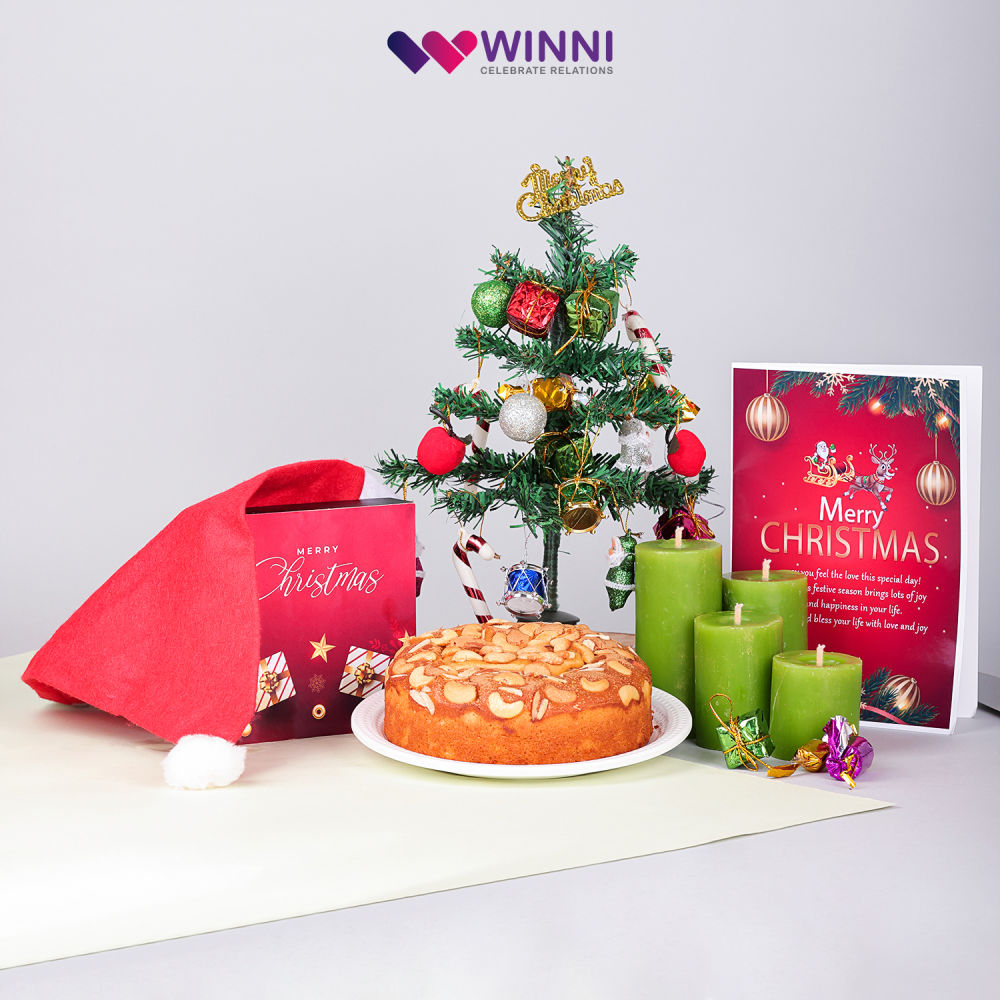 Merry Christmas Greeting Card Hamper | Winni.in